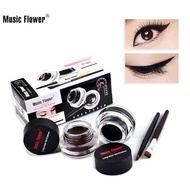 M1007 เจลเขียนคิ้ว Music Flower Eyeliner Gel เขียนคิ้ว + อายไลเนอร์ 2 ตลับ กันน้ำ 24 ชม เจลคิ้ว