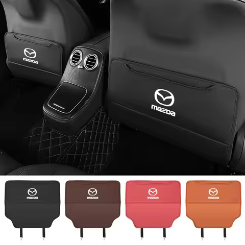 1Pcs Car Seat Anti-Kick Mats Anti-Dirty Protection Pads For Mazda 2 3 6 5 Atenza CX3 CX5 MX5 CX7 Axe