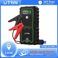 UTRAI Power Bank 4000A Jump Starter Pengecas Mudah Alih Penguat Kereta 12V Peranti Penghidup Auto Pe