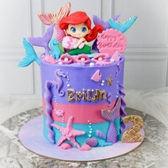 kue ulang tahun mermaid / Smash cake mermaid / mermaid cake