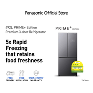 Panasonic Prime+ Edition 497L 3 Door Refrigerator with PrimeFresh PrimeFreeze NR-CW530HVKS