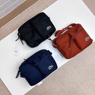 外國預訂 Lacoste 男士刺繡logo口袋斜咩袋 3色選