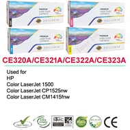 หมึกพิมพ์ HP CE320A / CE321A / CE322A / CE323A (128A) สีดำ/ สีฟ้า/ สีเหลือง/ สีแแดง Premium