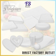 1 PC - POLYFOAM/WHITE FOAM/SQUARE FOAM/BALL FOAM/LOVE FOAM/CIRCLE FOAM/CYLINDER FOAM/WAVE FOAM/