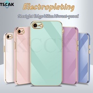 Soft Case Silikon 6D Warna Polos Untuk Iphone 7 Plus 8 Plus 6 Plus 6S