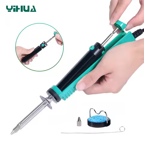 YIHUA 929D-V 30W Electric Desoldering Pump Vacuum Sucker Soldering Iron Removal Suction Tin Gun Weld