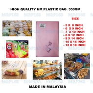 Borong Plastic Bag HM {350gm} / Plastik Beg HM / Plastik Bungkus Tapao Murah 5X8 6X9 7X10 8X12 9X14 HM Plastik Bag Murah