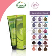 Bremod Hair Color Hair Dye 100 ml Fashion  Color (Ash /Ash Gray / Purple Ash  /Blue  /Green) BR-R301