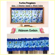 ◖ ℨ School black board  and valancer  Window Curtain,.,.parpala design,.,.