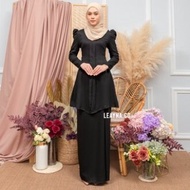 BAJU KEBAYA MUSLIMAH LABUH PUFF SLEEVES NURSING FRIENDLY