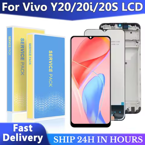 6.51" OEM For VIVO Y20 V2029 / Y20i V2027 V2032 LCD Display Touch Screen With Frame Digitizer Assemb