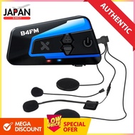 LX-B4FM Bike Intercom with 10-person simultaneous communication, music sharing, FM radio, Bluetooth 
