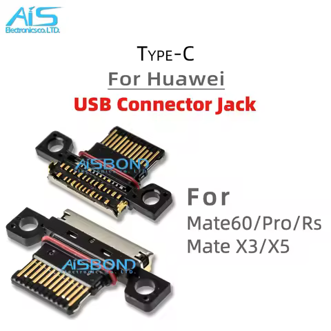 5Pcs/Lot Type-C USB Charging Port Jack socket charger Connector dock For Huawei Mate 60 Mate60 Pro R