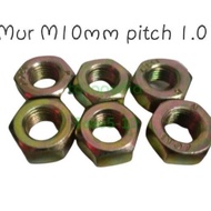 M10 x 1.0 Nut Gold Thread M10 x pitch 1.0 Nut Key 14 READY
