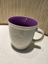 Starbucks 紫色15週年紀念咖啡杯 星巴克馬克杯