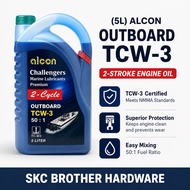 (5L) Alcon Outboard TCW-3 | 2-Stroke Engine Oil | Minyak 2T Oil