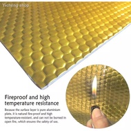 ☼[Malaysia In stock] Car Sound proof with gum Dynamat Aluminium gold colour mat tape 1pcs
