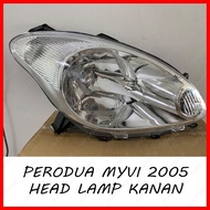 PERODUA MYVI (2005 - 2008) HEAD LAMP / LAMPU BESAR / LAMPU DEPAN *NEW* WHITE