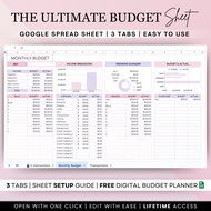 Budget Planner Google Sheet, Monthly Budget Spreadsheet, Paycheck Budget Template, Simple Weekly Fin