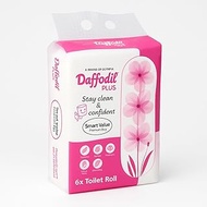 DAFFODIL 2 ply Toilet Paper Tissue Roll 6 in 1 pack(220 pulls per roll, 1320 pulls, 2640 sheets)