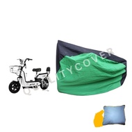 【COD4】 E-BIKE TWO WHEELS TYPE COVER HIGH QUALITY WATER REPELLANT AND DUST PROOF BUILT-IN BAG