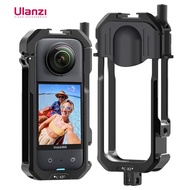 Ulanzi Insta360 X3 Metal Protective Cage Panoramic Action Camera Case Rig with Cold Shoe Mount for insta360 ONE X3 Accessories