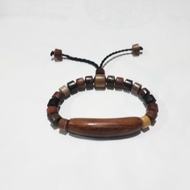 gelang cemeti Ali kayu kombinasi bermacam macam kayu bertuah