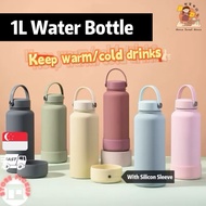 [SG] 1L Thermal Water Bottle ✨ Tumbler Thermal Flask Thermal Bottle Coffee Bottle Insulated Bottle C
