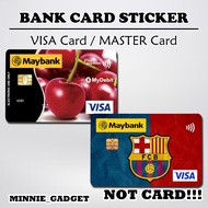 [ BARCELONA Football Team ] For BANK Card Sticker Cover / MASTER / VISA / CREDIT/ DEBIT CARD
