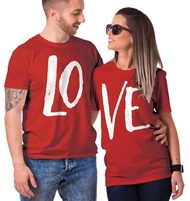 Matching Couple Love - LO VE - Valentine T-Shirt