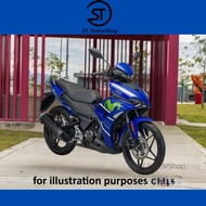 VOGE FR150 Movistar Biru Blue RAPIDO Coverset Body Cover Fr150 Sticker Tanam Stripe