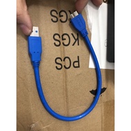 elzadobashop สาย USB V 3.0 A To Micro B สำหรับ External Hard Drive HDD สีดำ High Speed 30 cm. // สาย