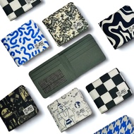 Men's Bifold Wallet 7 card slots 1 photo slot 1 money slot polyester cordura Waterproof