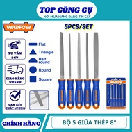 WADFOW CRAFTS Set of 5 Steel Files 200mm - 8" . WSF2405