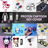 Cartoon Car Key Cover Proton Remote Cover Kunci Sarung Kunci Kereta Casing x50 saga persona