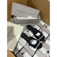 NEW CNK FLAT SHOES LEATHER SANDALS FOR WOMEN WITH BOX