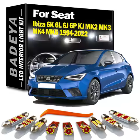 BADEYA For Seat Ibiza 6K 6L 6J 6P KJ II III IV V MK2 MK3 MK4 MK5 1994 - 2019 2020 2021 2022 Interior