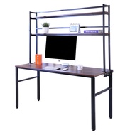 [特價]【BuyJM】低甲醛工業風160公分附層架工作桌/書桌
