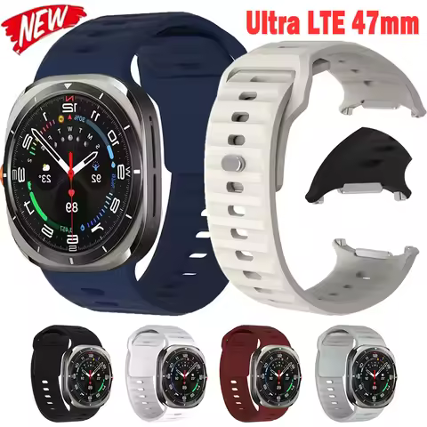 For Samsung Watch Ultra 47mm Silicone Band Sport Bracelet Strap For Samsung Watch Ultra LTE 47mm Wri