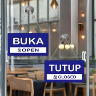 VA Open Close/Open Closed Sign Board | Reversible Open Close Acrylic Board