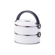 Korkmaz Stainless Steel Inside White Color Lunch Box