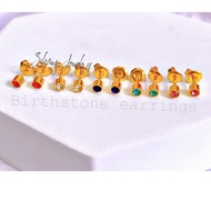 Zihang Jewelry 10K US FANCY ANGEL &amp; ANNE Birthstone  Zirconia studs earrings