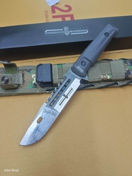 มีดพกพาสำหรับการเดินป่า 58HRC และกิจกรรมกลางแจ้ง มีดฟันไม้ เหลาไม้ พร้อม ฝักพลาสติกแข็งสำหรับพกพา