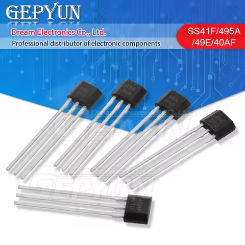 10pcs SS40AF SS41F SS495A SS49E A3144E US1881 US5881 UGN3503 OH137 HAL276 Ehigh sensitivity Hall sen