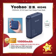 [ 100% ORIGINAL+1 YEAR WRRTY ] YOOBAO 6024Q 22.5W FAST CHARGE 10000mAh MINI POWER BANK