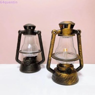 QUENTIN Mini Kerosene Lantern, Ornament Miniature Miniature Kerosene Lamp, Pretend Play DIY Oil Lamp Props Dollhouse Retro Oil Lamp Scene Ornaments