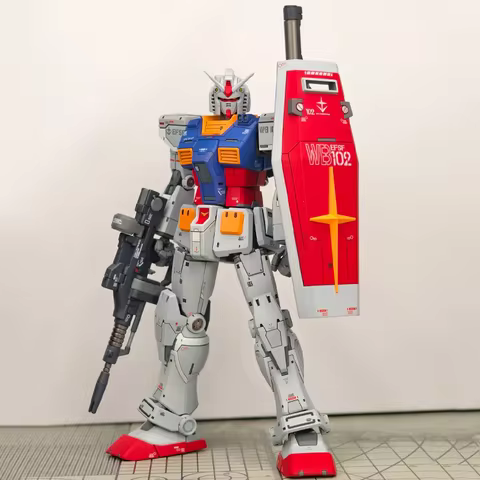GTO 1/144 RX-78-2 Ganso Yuan Zu Mech Assembly Model Kit Action Figures Boys' Puzzle Toys Desktop Orn