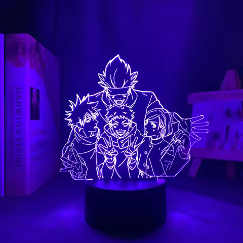 Anime Lamp Satoru Gojo Team Light Jujutsu Kaisen Led Night Light for Birthday Gift Jujutsu Kaisen Gr