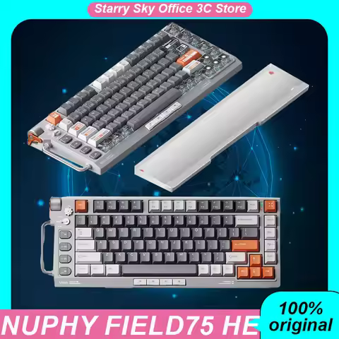 Nuphy Field75 He Mechanical Keyboard Esports Magnetic Axis 8k Quick Trigger Volume Knob Hot Plug Rgb