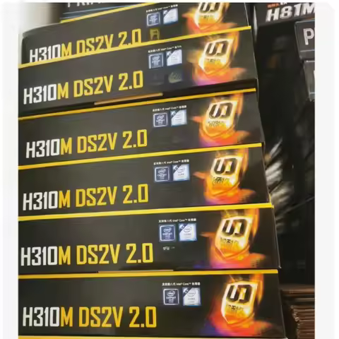 Used H310M DS2V 2.0 Motherboard LGA1151 Supports 8th 9th Gen CPU Retail Color Box In Stock for Gigab